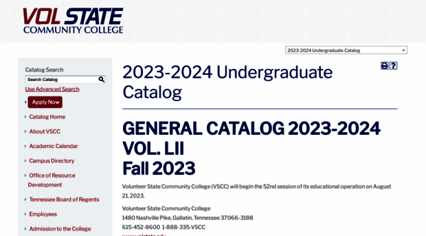 catalog.volstate.edu