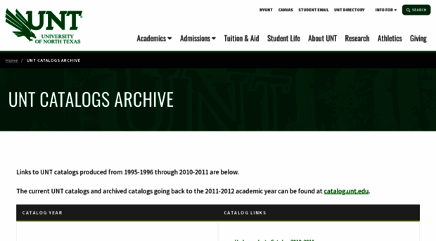 catalogarchive.unt.edu