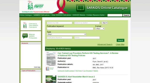 catalogue.safaids.net