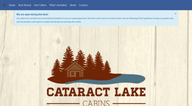 cataractlakecabins.com