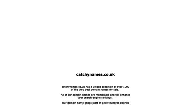 catchynames.co.uk