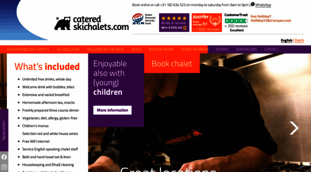 cateredskichalets.com