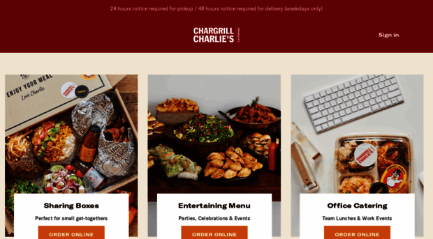 catering.chargrillcharlies.com