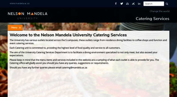 catering.mandela.ac.za