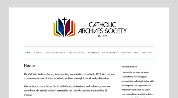 catholicarchivesociety.org