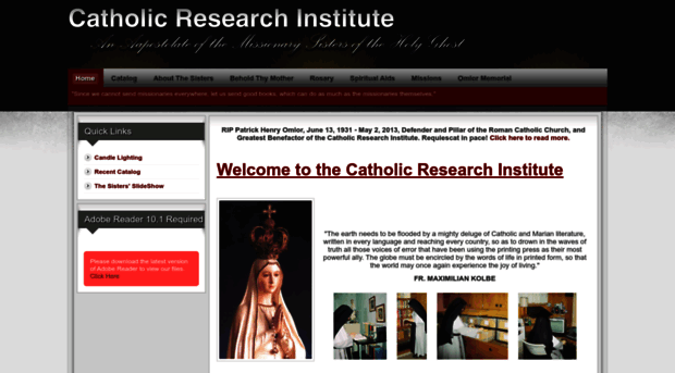 catholicresearchinstitute.com