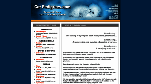 catpedigrees.com