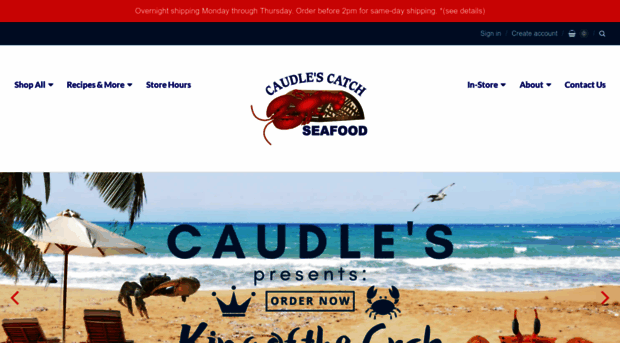 caudlescatchseafood.com