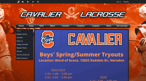cavalierlacrosse.com