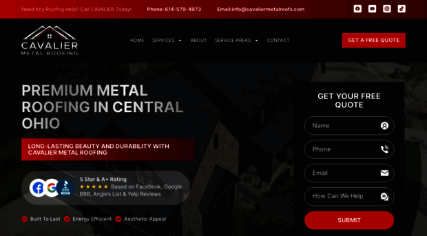 cavaliermetalroofs.com