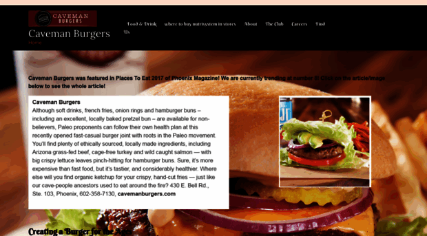 cavemanburgers.com