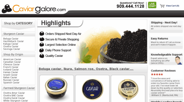 caviargalore.com