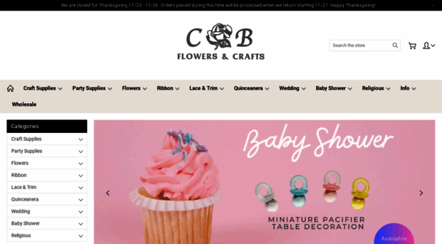 cbflowerscrafts.com