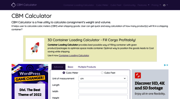 cbmcalculator.com