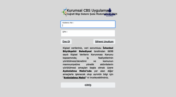 cbs.ibb.gov.tr - İBB Kurumsal CBS Web Uygulamas... - CBS Ibb