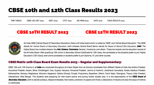 cbse.allresultsnic.in