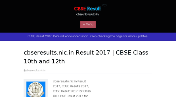 cbse.nicresults.in