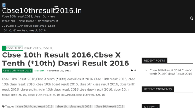 cbse10thresult2016.in