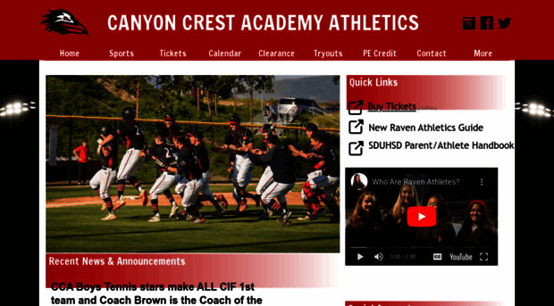 ccaravensathletics.com