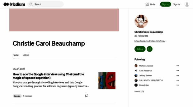 ccbeauchamp.medium.com