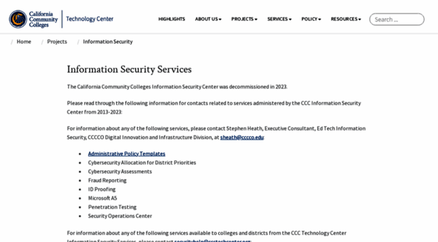 cccsecuritycenter.org