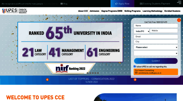 cce.upes.ac.in