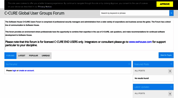 ccure-users-forum.swhouse.com