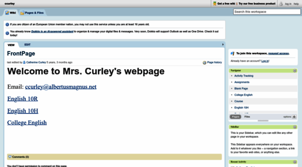 ccurley.pbworks.com