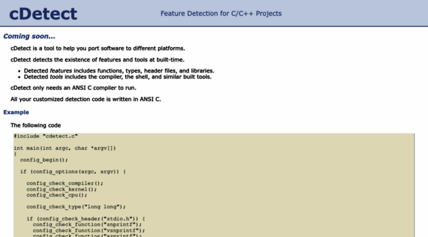 cdetect.sourceforge.net
