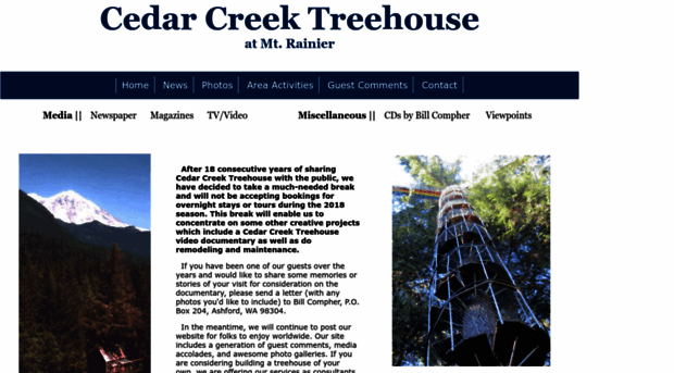 cedarcreektreehouse.com