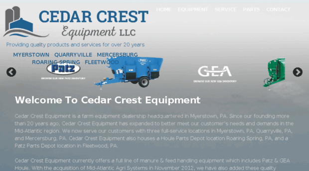 cedarcrestequipment.com