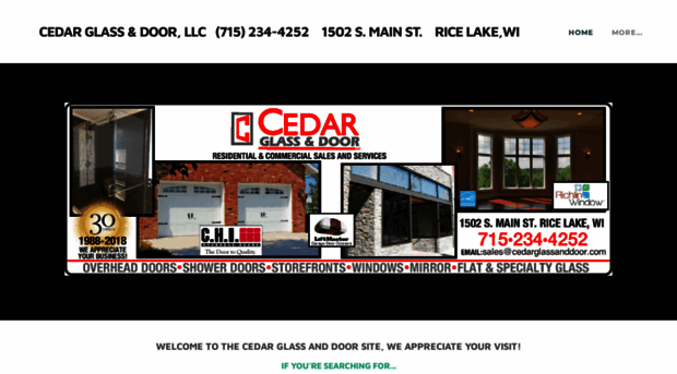 cedarglassanddoor.com