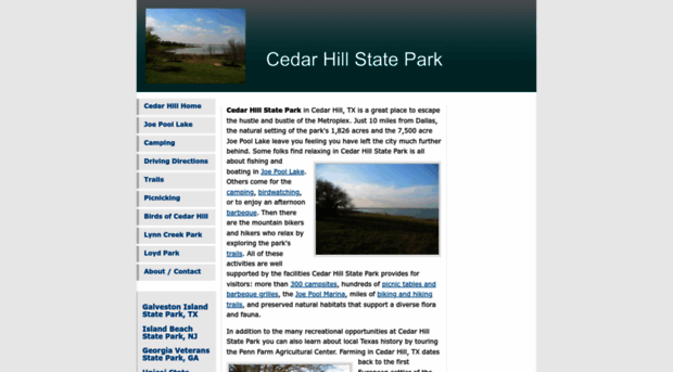 cedarhillstatepark.org