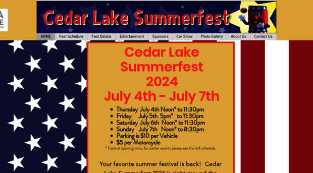 cedarlakesummerfest.com