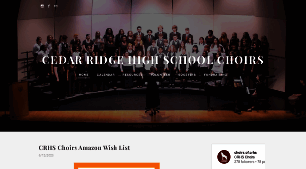 cedarridgechoirs.com