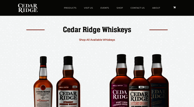 cedarridgewhiskey.com