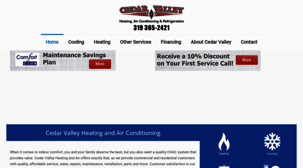 cedarvalleyheatingcooling.com