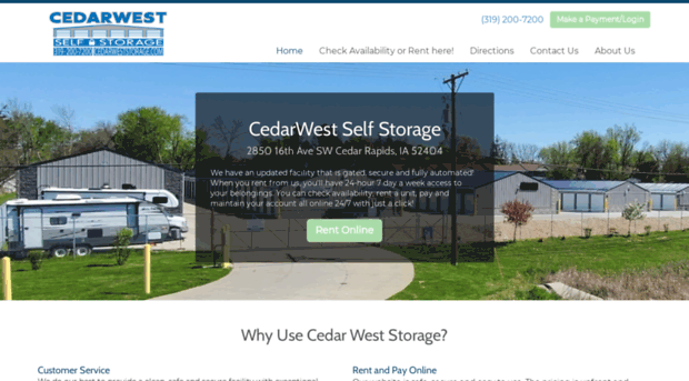 cedarweststorage.com