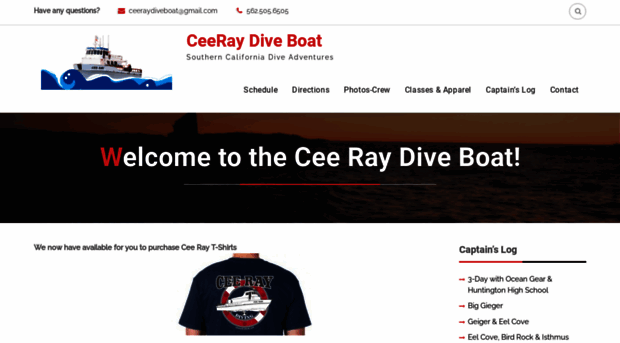 ceeraydiveboat.com