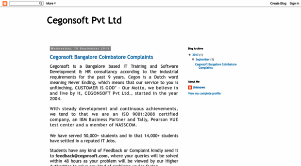 cegonsoftcomplaints.blogspot.in