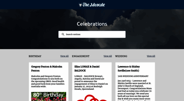 celebrations.theadvocate.com.au