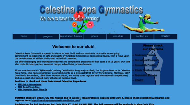 celestinapopagymnastics.com