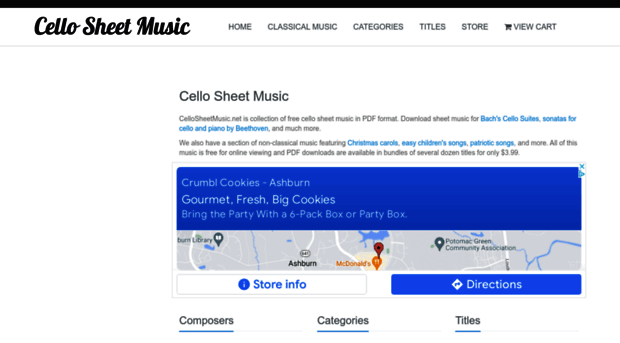 cellosheetmusic.net