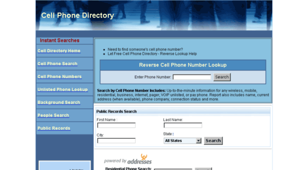 cellphonedirectory.com