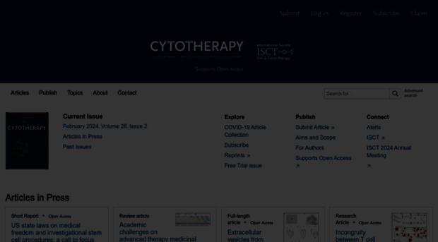 celltherapyjournal.org