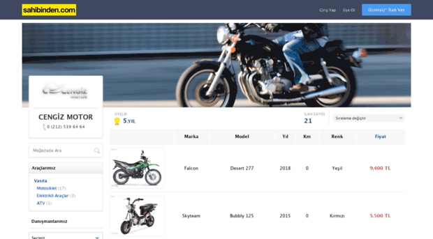 cengizmotor.sahibinden.com