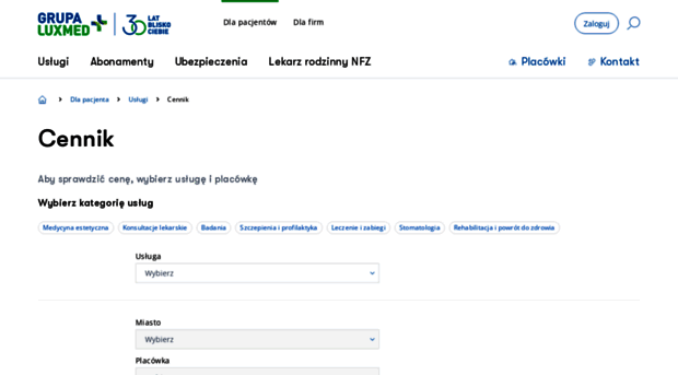 cennik.luxmed.pl