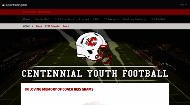 centennialyouthfootball.com