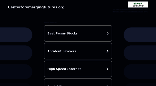 centerforemergingfutures.org