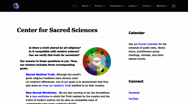 centerforsacredsciences.org